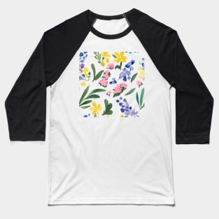 Floral Seamless Pattern 1 Baseball T-Shirt